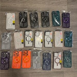 20 Protective Phone 15 Pro Max Case with Ring Holder - Multiple Colors